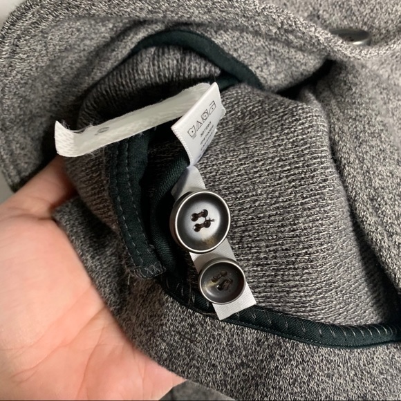 Loft Grey Button Up Cotton Long Sleeve Blazer Sz M - Picture 6 of 8